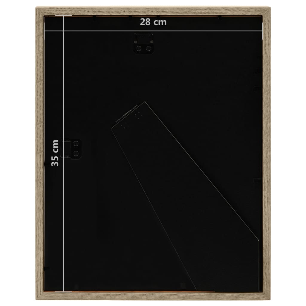 Κορνίζες 3D 5 τεμ Σκ. Ξύλο 28x35 εκ για Φωτογραφίες 4x(10x15εκ) - Pakobazaar