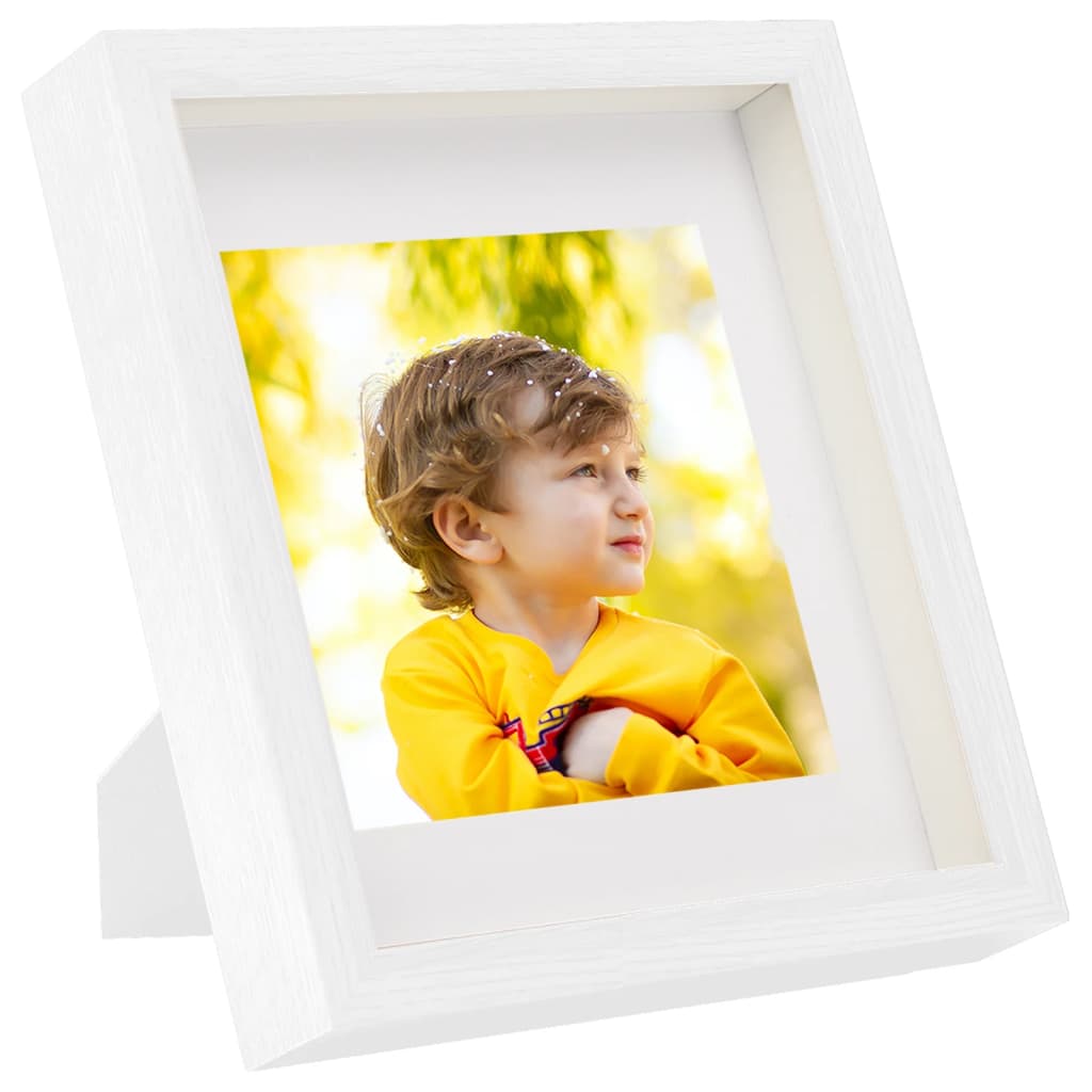 Κορνίζες 3D 3 τεμ. Λευκό 28 x 28 εκ. για Φωτογραφίες 20 x 20 εκ - Pakobazaar