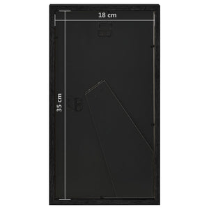 Κορνίζες 3D 3 τεμ. Μαύρο 18x35 εκ. για Φωτογραφίες 3x(10x15εκ)
