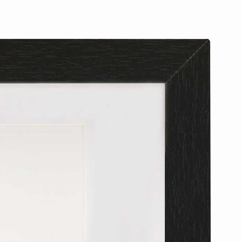 Κορνίζες 3D 5 τεμ. Μαύρο 28 x 28 εκ. για Φωτογραφίες 20 x 20 εκ