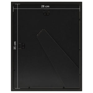 Κορνίζες 3D 3 τεμ. Μαύρο 28 x 35 εκ για Φωτογραφίες 4x(10x15εκ)