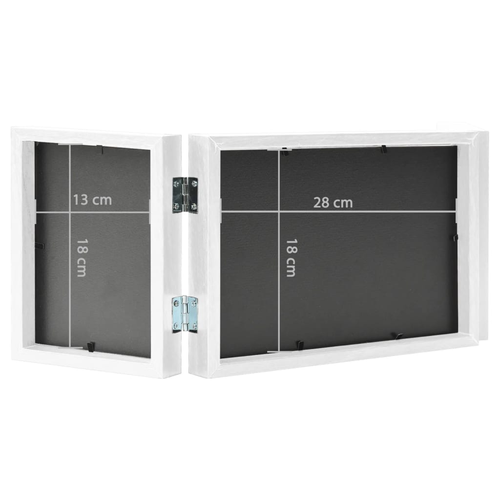 Τριπλή Κορνίζα Κολάζ Λευκή 28 x 18 εκ. + 2 x (13 x 18 εκ.) - Pakobazaar