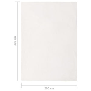 Χαλί Κρεμ 200 x 300 εκ. από Συνθετική Γούνα Κουνελιού