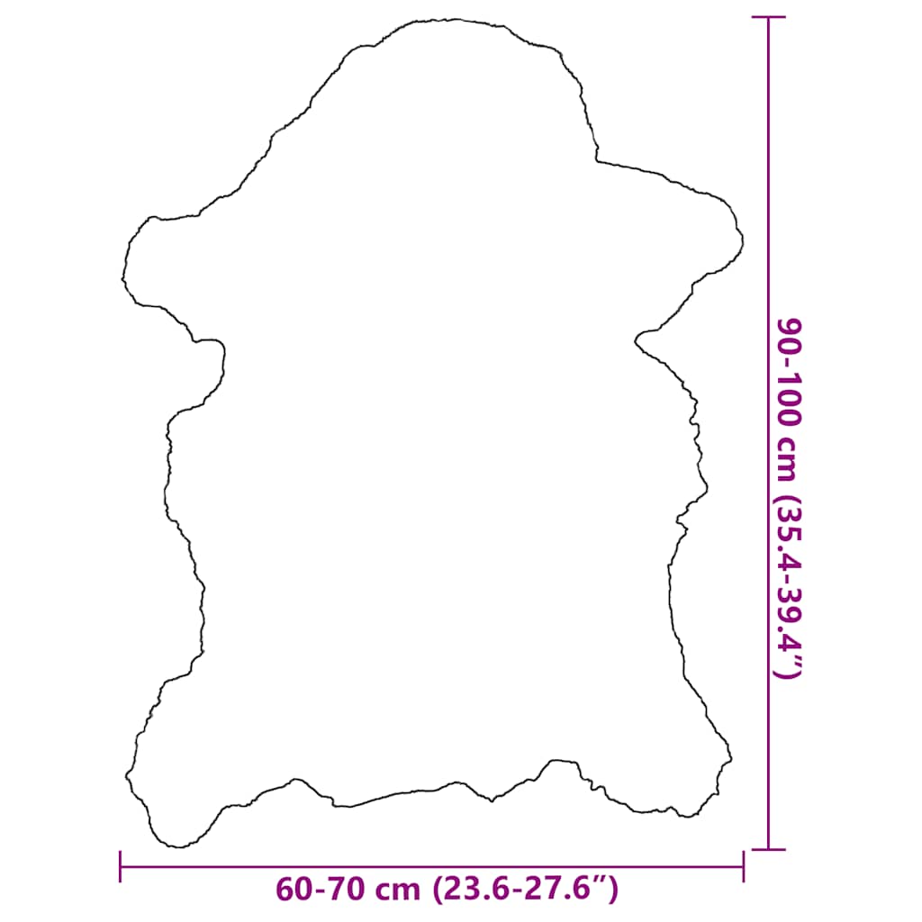 Γούνα Προβάτου Κρεμ (60-70) x (90-100) εκ.