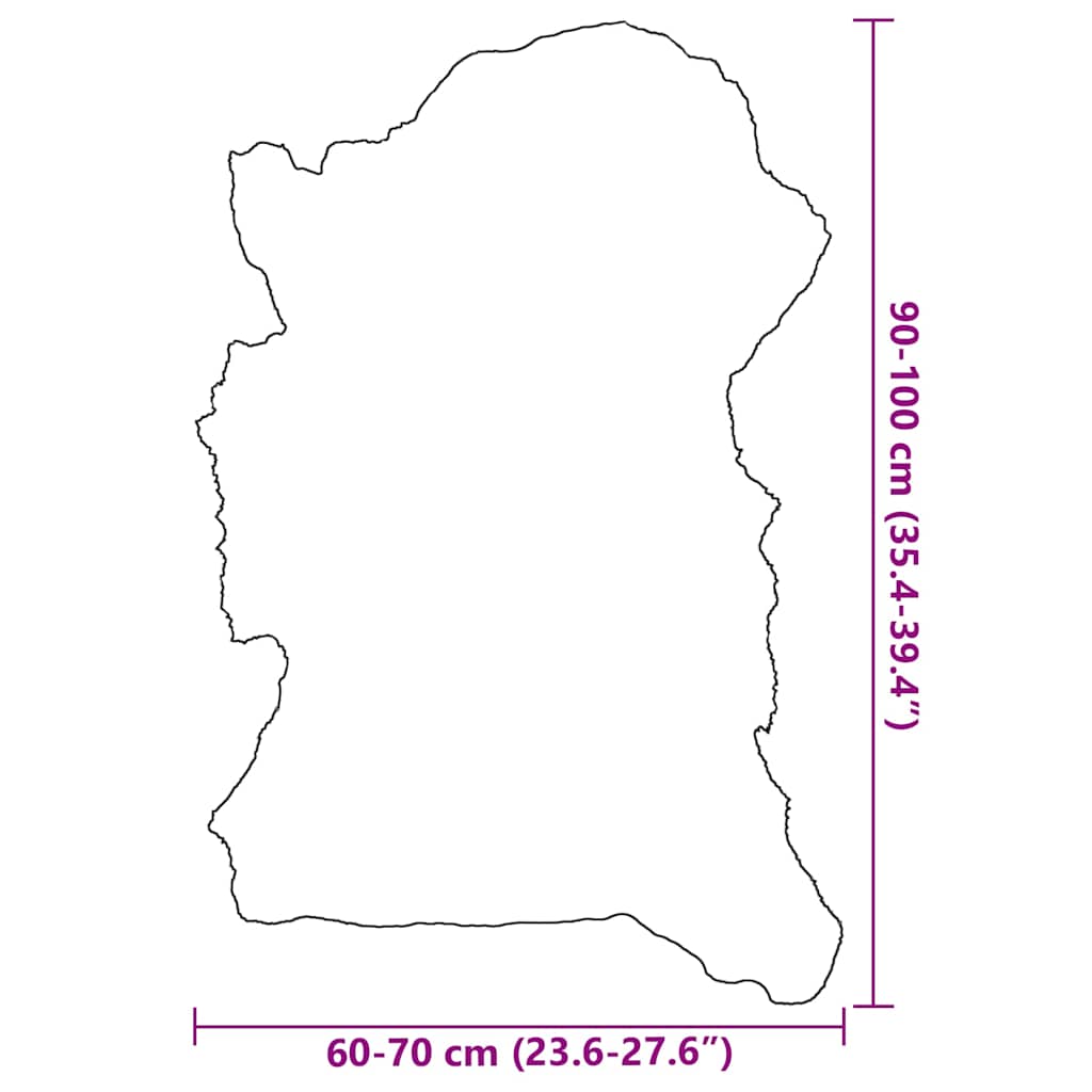 Γούνα Προβάτου Διαφόρων Αποχρώσεων (60-70) x (90-100) εκ. - Pakobazaar