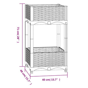 Ζαρντινιέρα 40 x 40 x 71 εκ. από Πολυπροπυλένιο - Pakobazaar