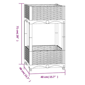 Ζαρντινιέρα 40 x 40 x 71 εκ. από Πολυπροπυλένιο - Pakobazaar