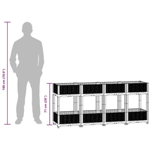 Ζαρντινιέρα 160 x 40 x 71 εκ. από Πολυπροπυλένιο