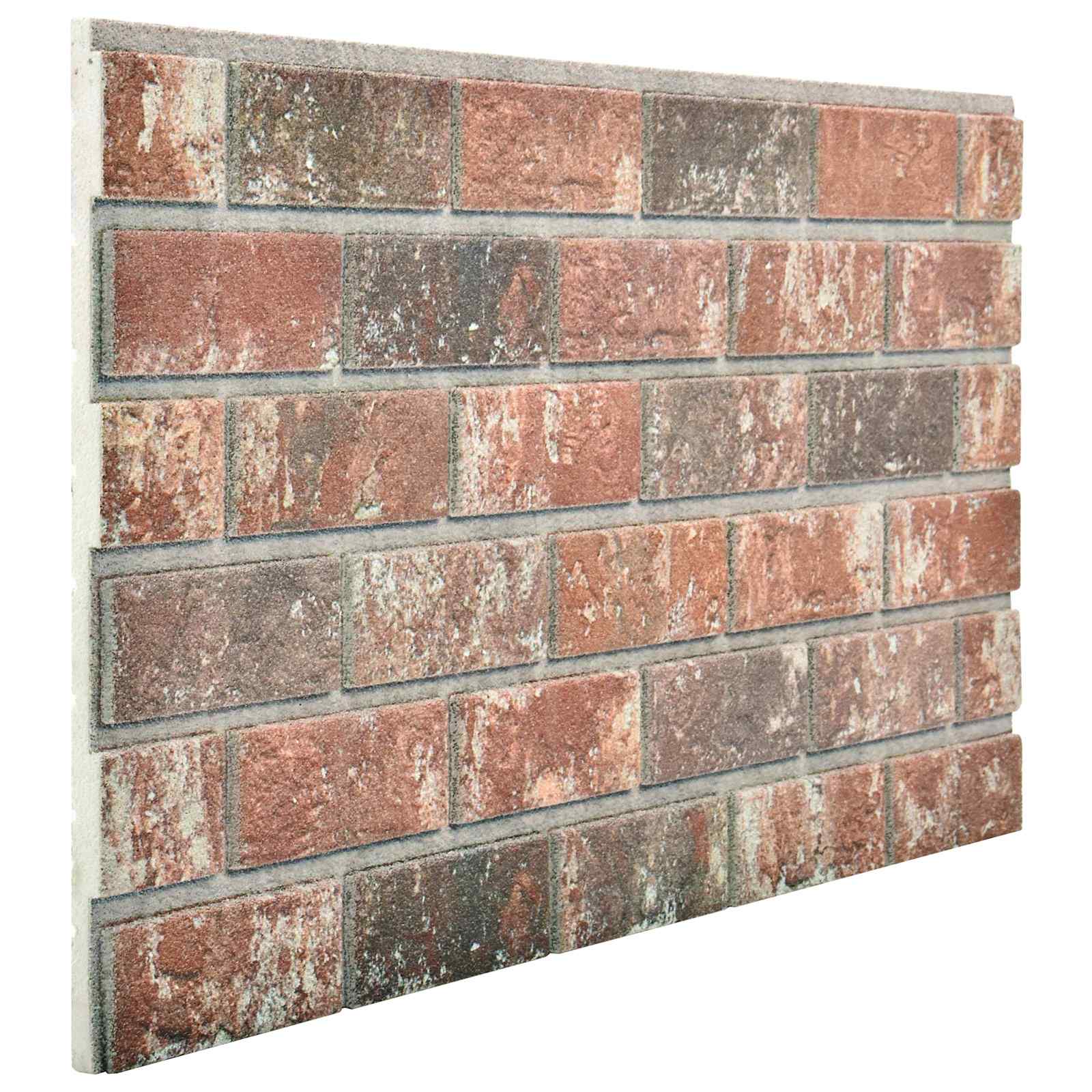 Πάνελ τοίχου 10 pcs Σκούρο Καφέ και Γκρι 100 x 50 cm Αφρός EPS - Pakobazaar
