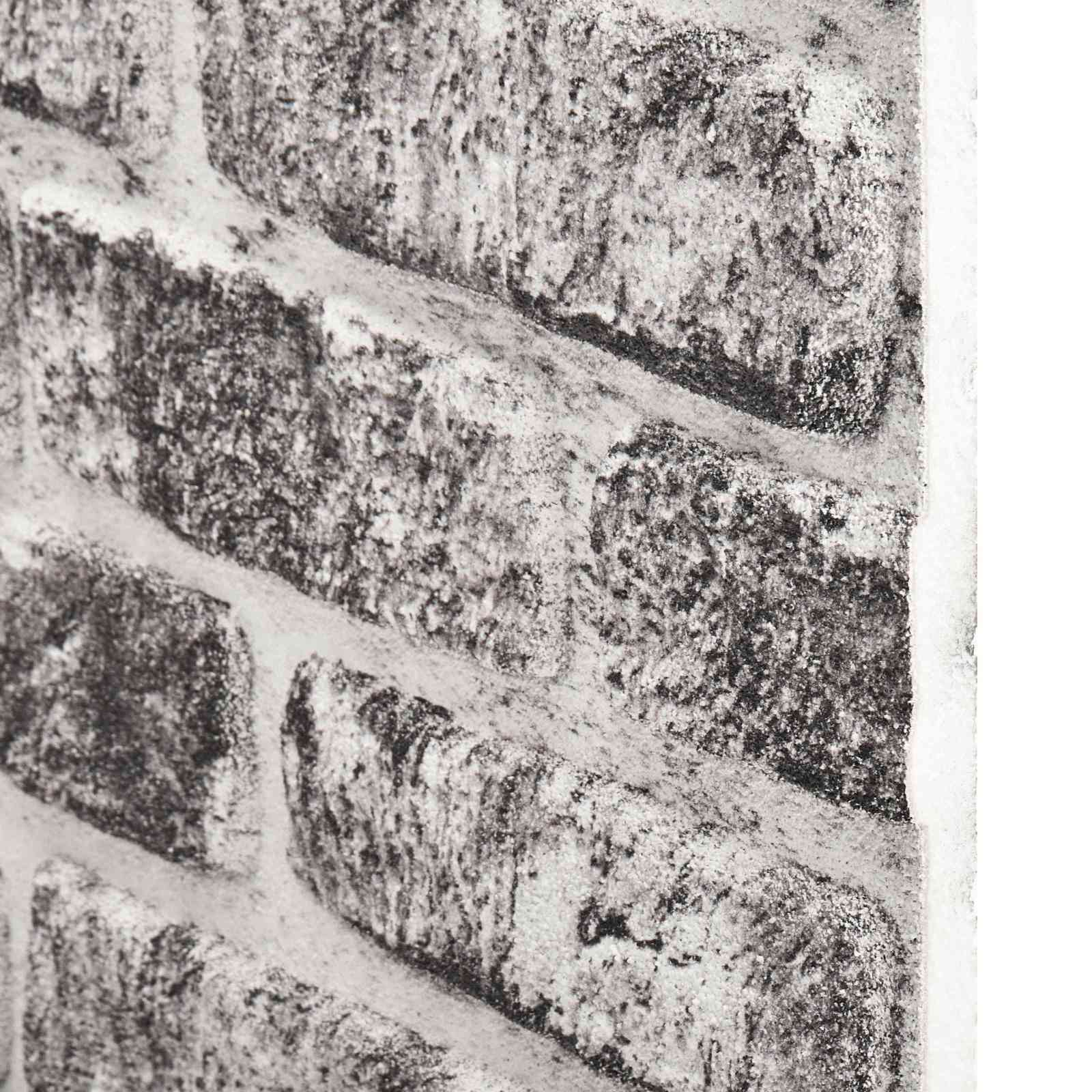Πάνελ τοίχου 10 pcs Σκούρο Γκρι και Λευκό 100 x 50 cm Αφρός EPS - Pakobazaar