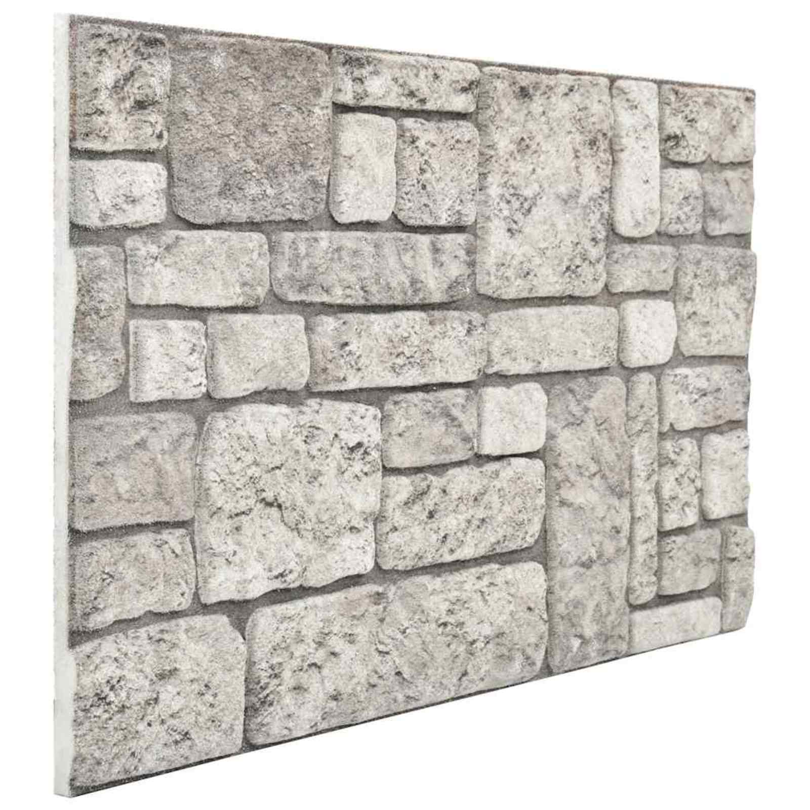 Πάνελ τοίχου 10 pcs Γκρι 100 x 50 cm Αφρός EPS - Pakobazaar
