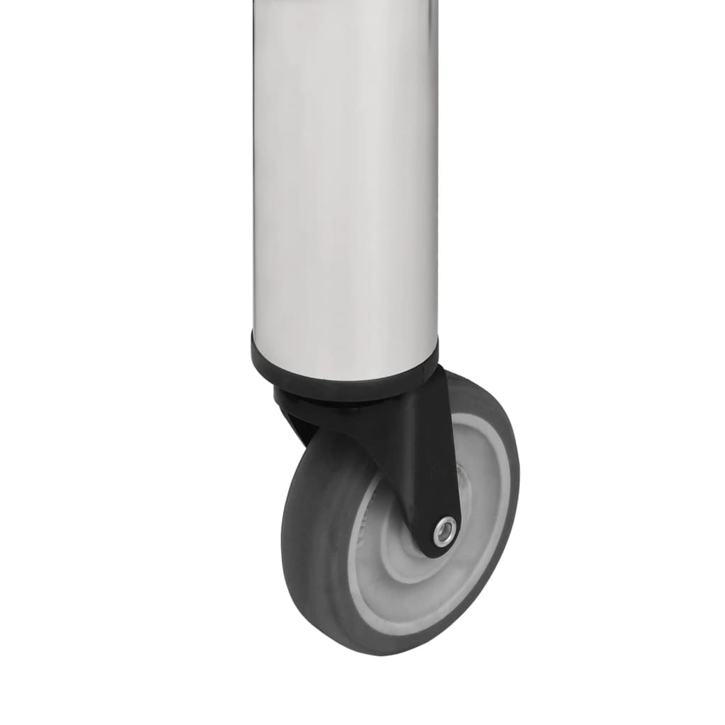 Πάγκος Εργασίας Κουζίνας με Ροδάκια 100x60x85εκ Ανοξείδ. Ατσάλι - Pakobazaar