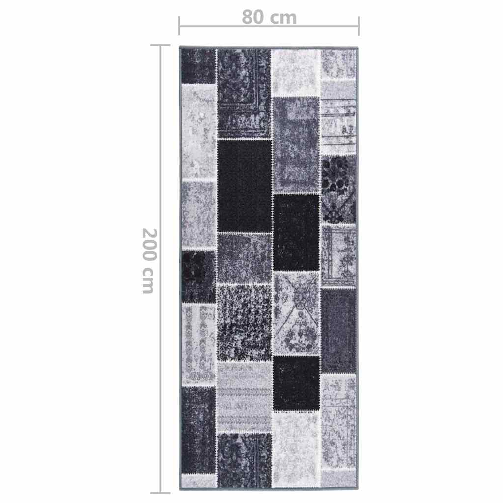 Χαλί Διάδρομος Γκρι 80 x 200 εκ. - Pakobazaar