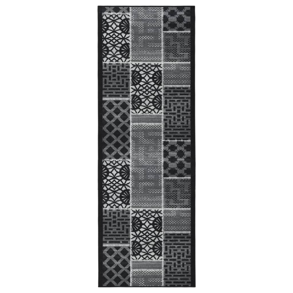 Χαλί Διάδρομος Μαύρο 80 x 300 εκ. - Pakobazaar