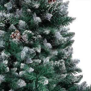 Τεχνητό χριστουγεννιάτικο δέντρο με LED/σετ μπάλες/κουκουνάρια 240 εκ.
