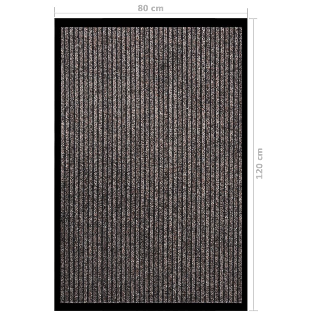 Πατάκι Εισόδου Ριγέ Μπεζ 80 x 120 εκ.