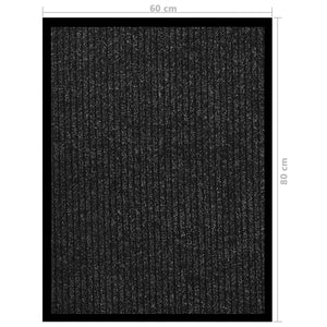 Πατάκι Εισόδου Ριγέ Ανθρακί 60 x 80 εκ.
