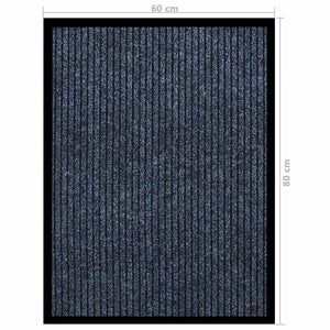 Πατάκι Εισόδου Ριγέ Μπλε 60 x 80 εκ.