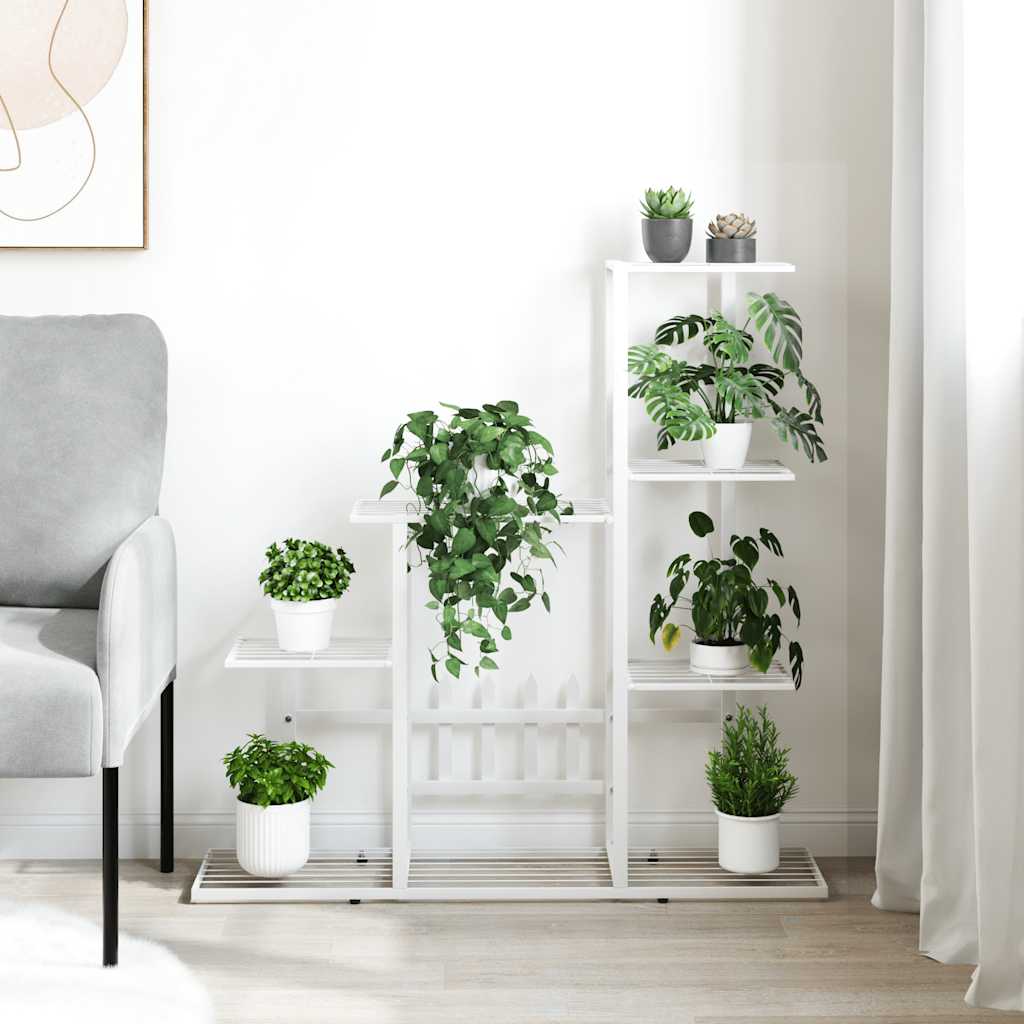 Ανθοστήλη Λευκή 94,5 x 25 x 88 εκ. Μεταλλική