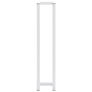 Βάση για Πετσέτες Επιτοίχια Λευκή 12,5 x 12,5 x 60 εκ. Ατσάλινη