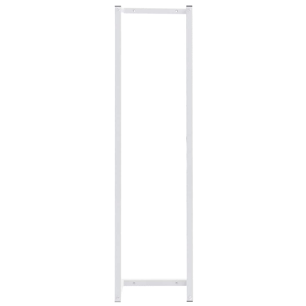 Βάση για Πετσέτες Επιτοίχια Λευκή 25 x 20 x 95 εκ. Ατσάλινη