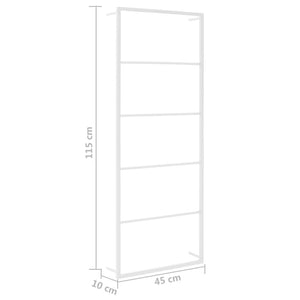 Ράφι Πετσετών Λευκό Ατσάλινο 45x10x115 εκ. - Pakobazaar
