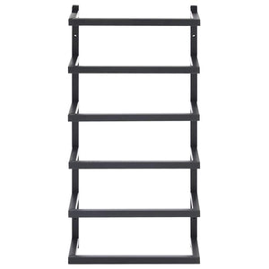 Βάση για Πετσέτες Επιτοίχια Μαύρη 24 x 12 x 48 εκ. Ατσάλινη