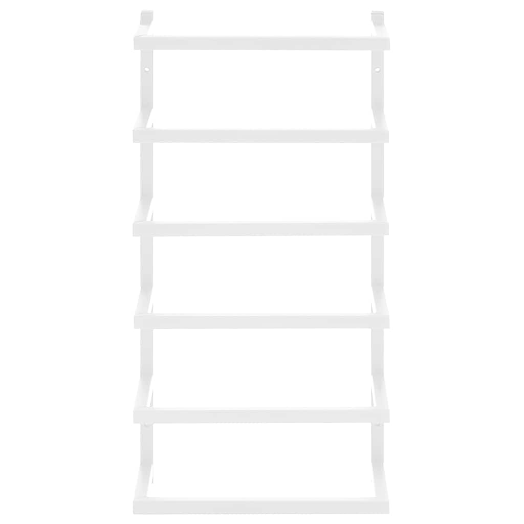 Βάση για Πετσέτες Επιτοίχια Λευκή 24 x 12 x 48 εκ. Ατσάλινη