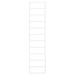 Βάση για Πετσέτες Επιτοίχια Λευκή 24 x 12 x 96 εκ. Ατσάλινη