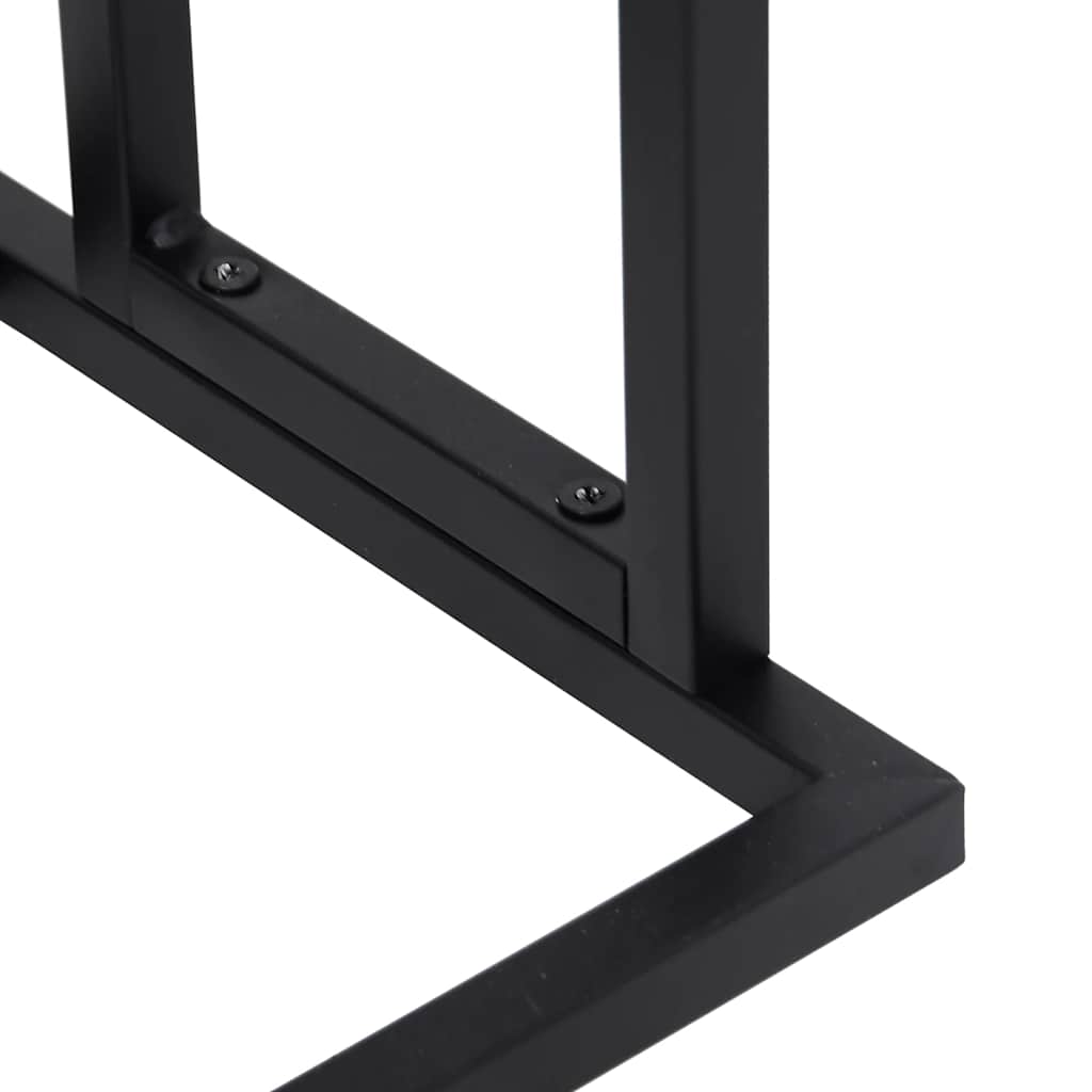 Ανεξάρτητη Κρεμάστρα για Πετσέτες Μαύρη 48x24x78,5 εκ Σιδερένια