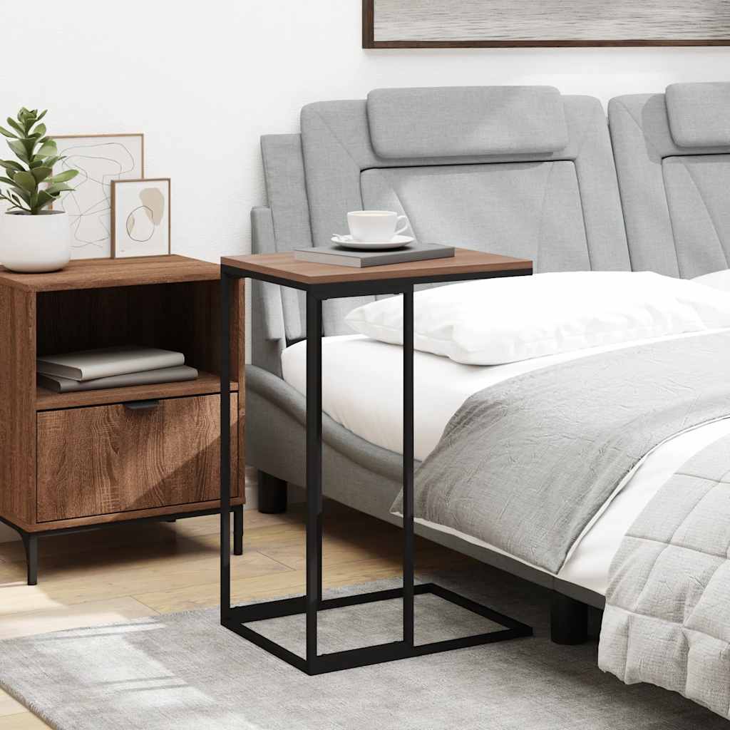 Τραπέζι Βοηθητικό Μαύρο 40x30x59 εκ. από Επεξεργασμένο Ξύλο