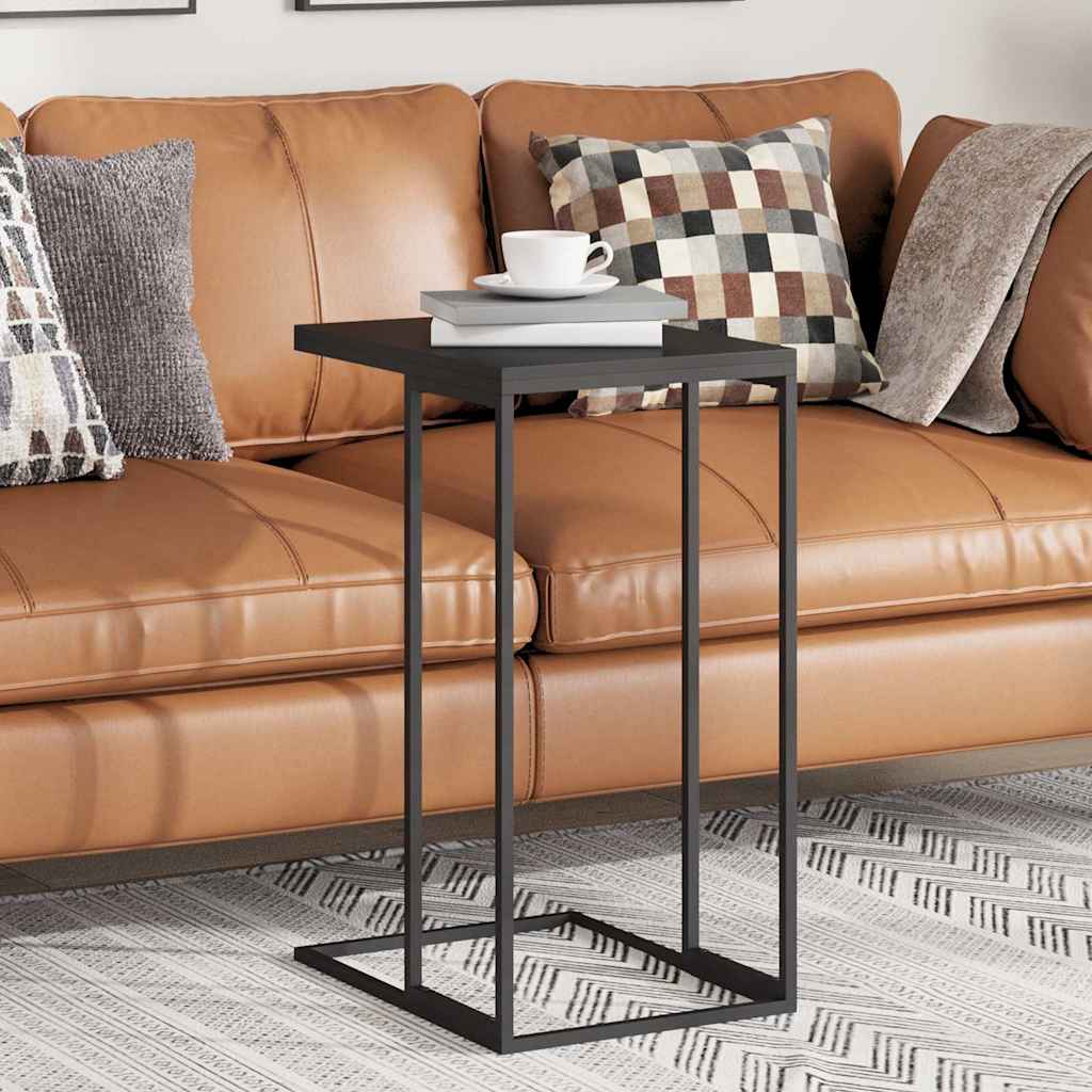 Τραπέζι Βοηθητικό Μαύρο 40x30x59 εκ. από Επεξεργασμένο Ξύλο