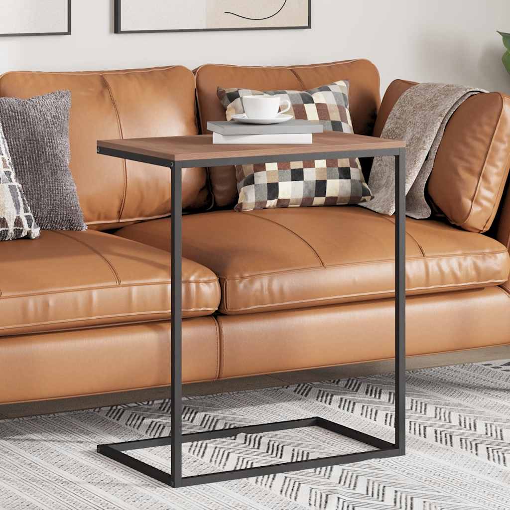 Τραπέζι Βοηθητικό Μαύρο 55x35x66 εκ. από Επεξεργασμένο Ξύλο