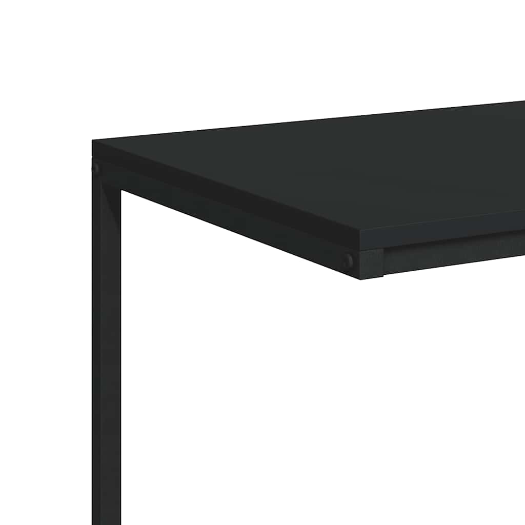 Τραπέζι Βοηθητικό Μαύρο 55x35x66 εκ. από Επεξεργασμένο Ξύλο