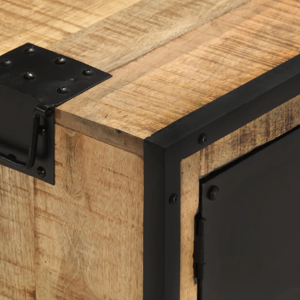 Έπιπλο Τηλεόρασης 110 x 31 x 46 εκ. από Ακατέργαστο Ξύλο Μάνγκο