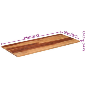Επιφάνεια Τραπεζιού 140x60x(2,5-2,7) εκ. Μασίφ Ξύλο Ακακίας - Pakobazaar