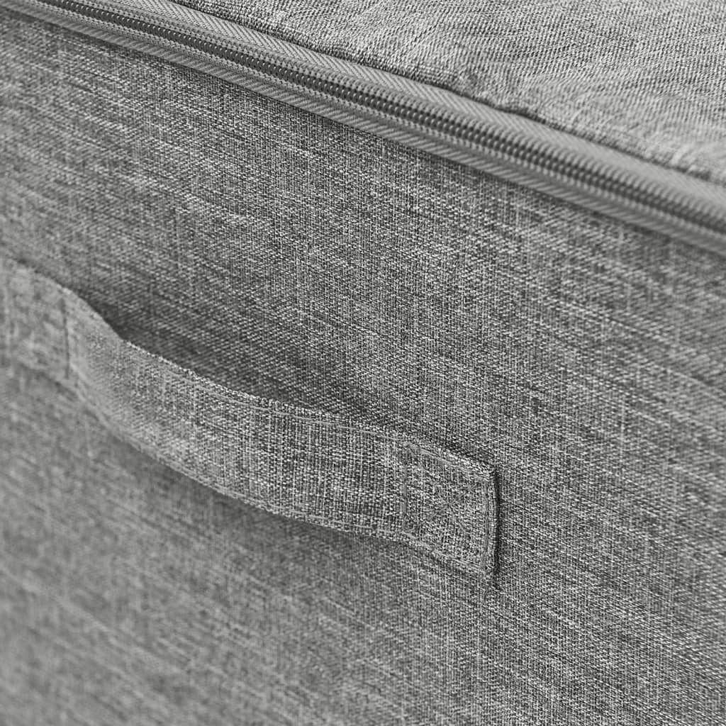 Κουτιά Αποθήκευσης 2 τεμ. Γκρι 43 x 34 x 23 εκ. Υφασμάτινα - Pakobazaar