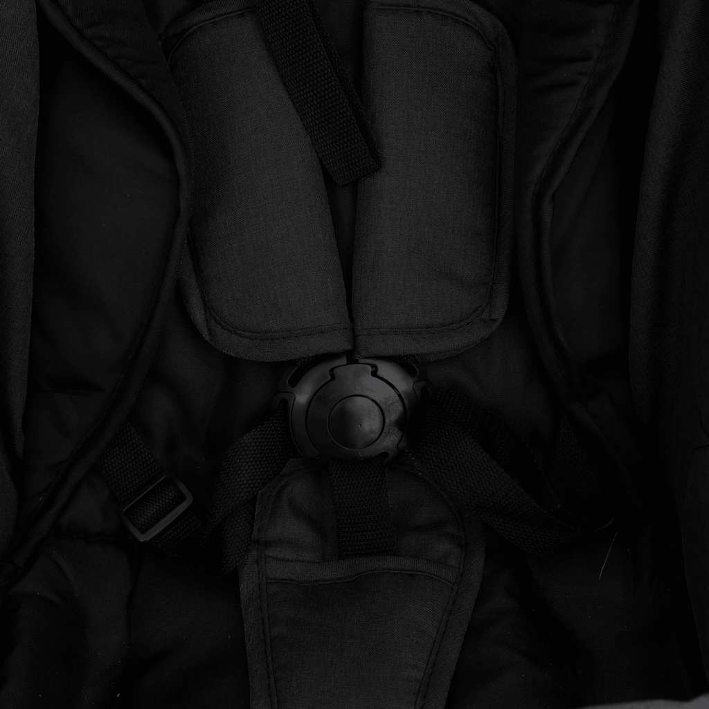 Καροτσάκι Μωρού 3 σε 1 Ανθρακί / Μαύρο Ατσάλινο - Pakobazaar