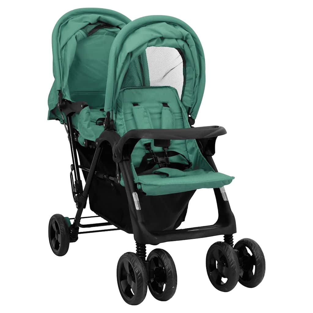 Καρότσι Διδύμων Πράσινο Ατσάλινο - Pakobazaar