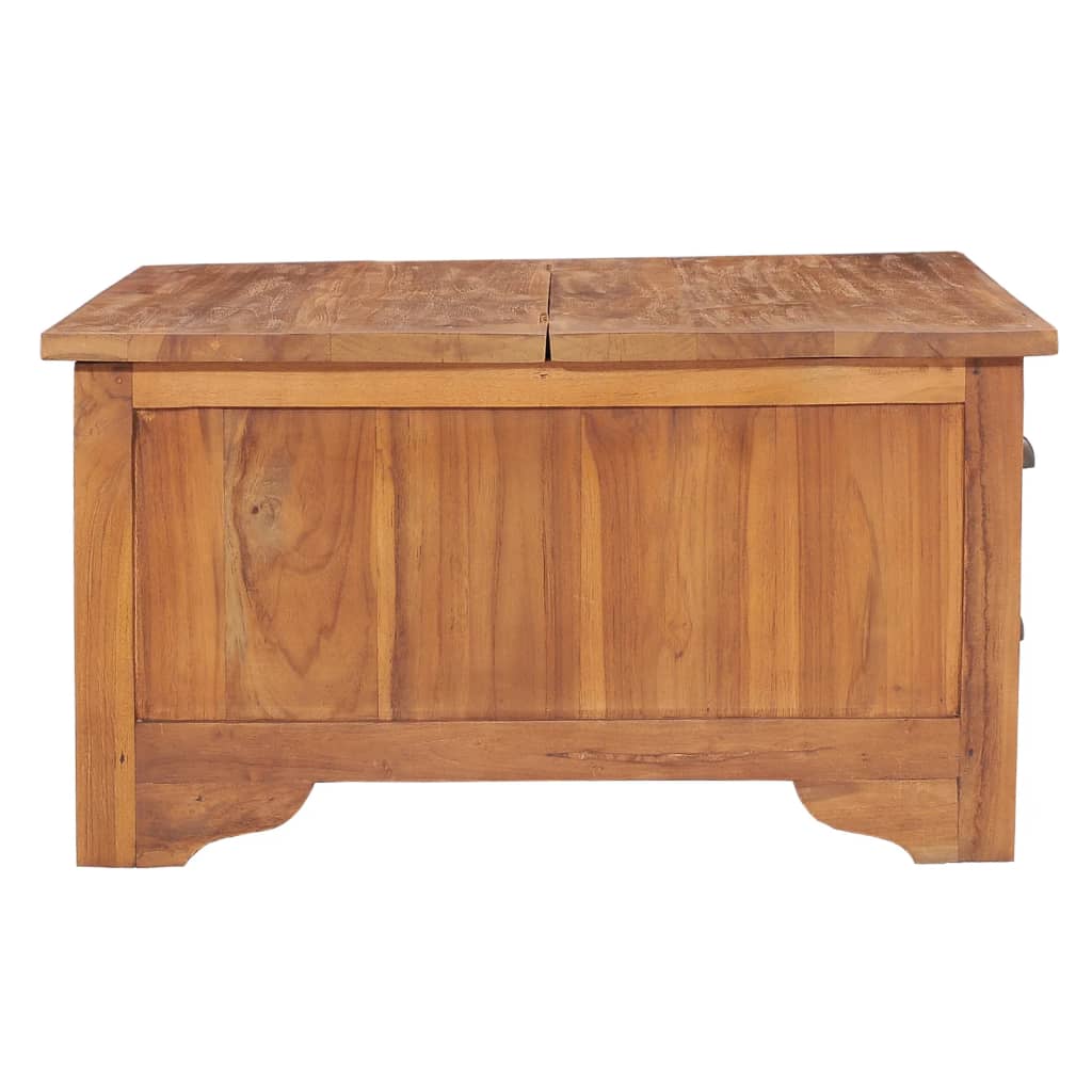 Τραπέζι Σαλονιού με 65x64x35 εκ. Μασίφ Ξύλο Teak
