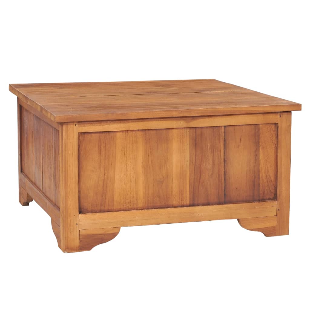 Τραπέζι Σαλονιού με 65x64x35 εκ. Μασίφ Ξύλο Teak