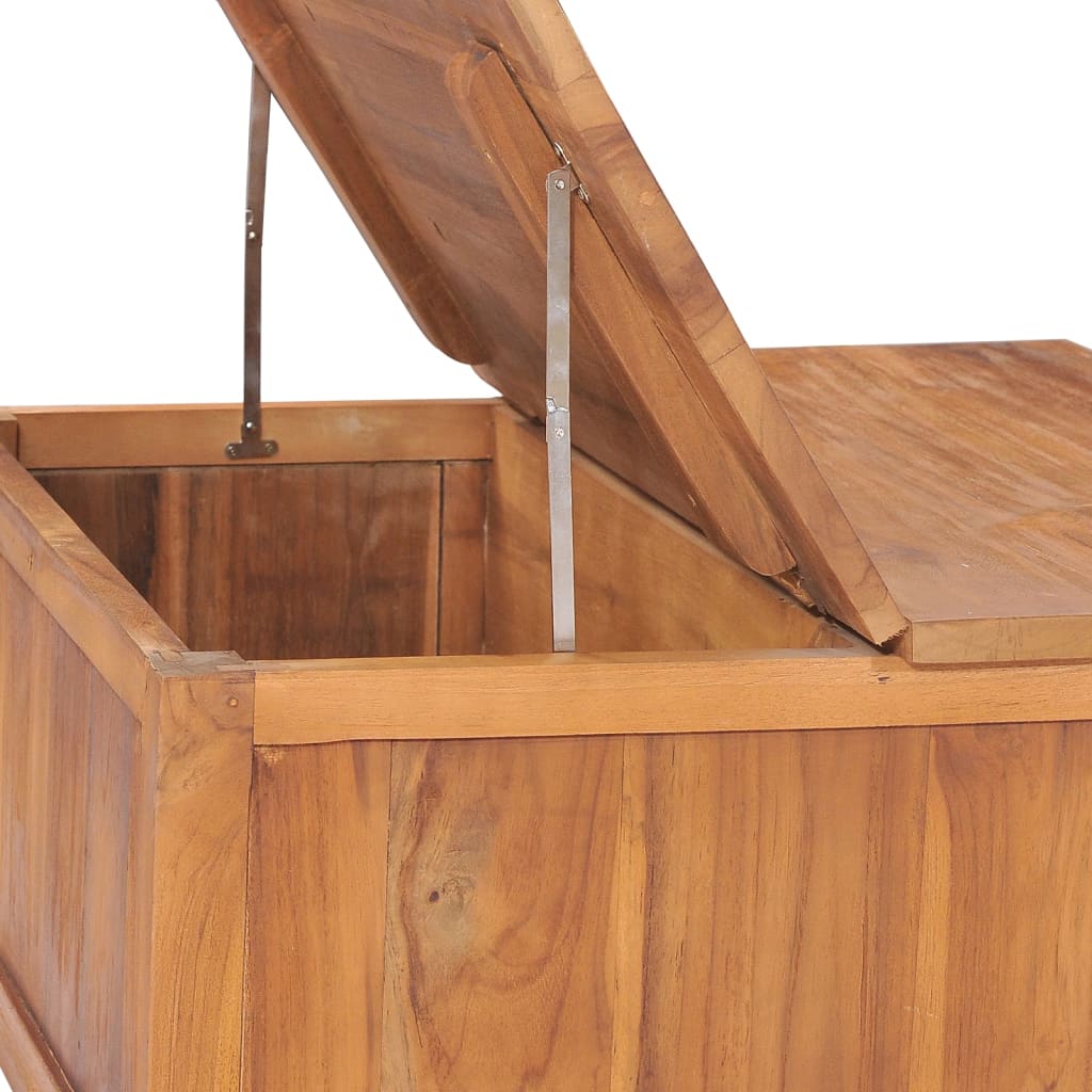 Τραπέζι Σαλονιού με 65x64x35 εκ. Μασίφ Ξύλο Teak