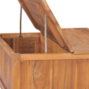 Τραπέζι Σαλονιού με 65x64x35 εκ. Μασίφ Ξύλο Teak