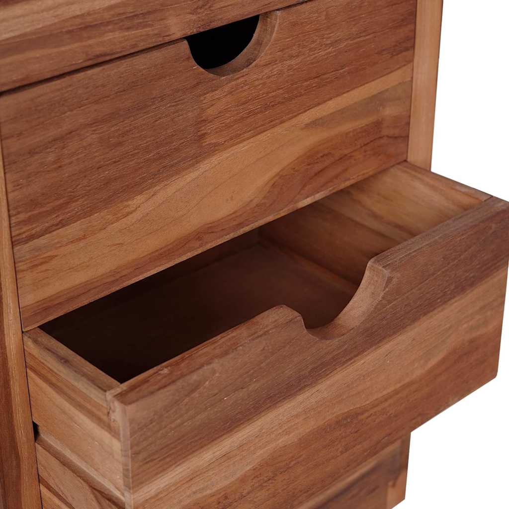 Συρταριέρα με 5 Συρτάρια 40 x 30 x 100 εκ. Μασίφ Ξύλο Teak - Pakobazaar