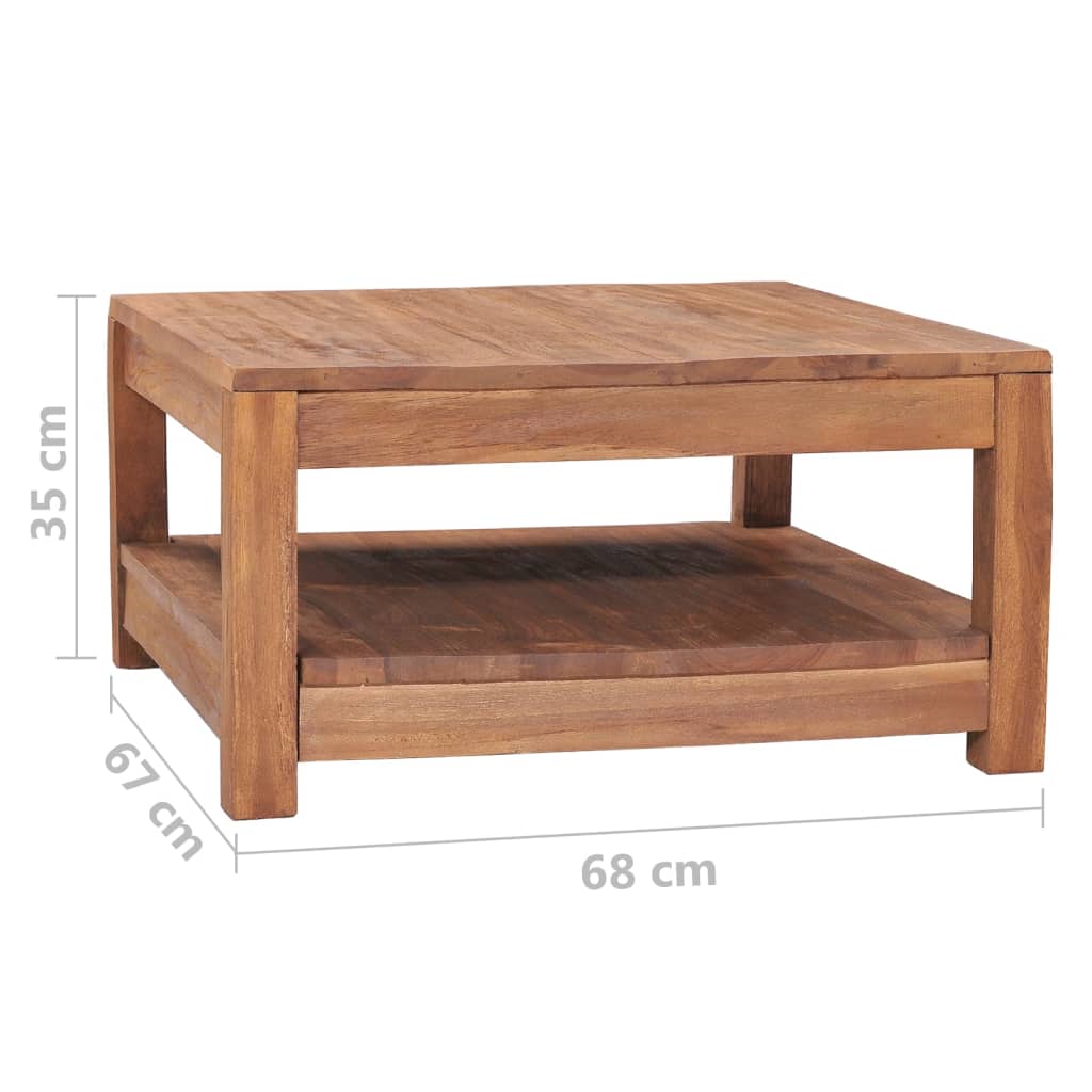 Τραπεζάκι Σαλονιού 68 x 67 x 35 εκ. από Μασίφ Ξύλο Teak
