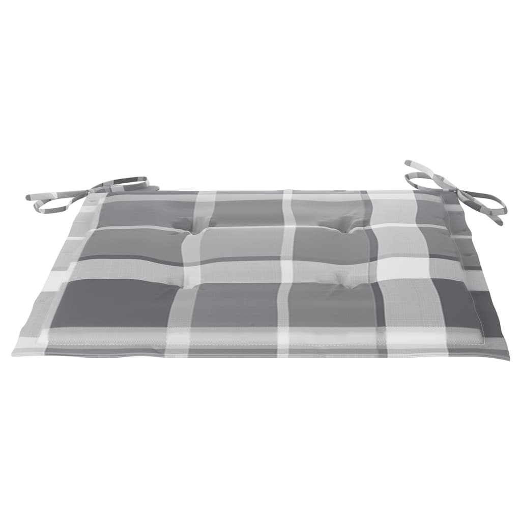 Καρέκλες Κήπου 4 τεμ. από Μασίφ Ξύλο Teak με Μαξιλάρια - PAKOBAZAAR