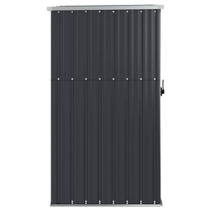 Αποθήκη Εργαλείων Κήπου Ανθρακί 88x89x161 εκ. Γαλβαν. Ατσάλι