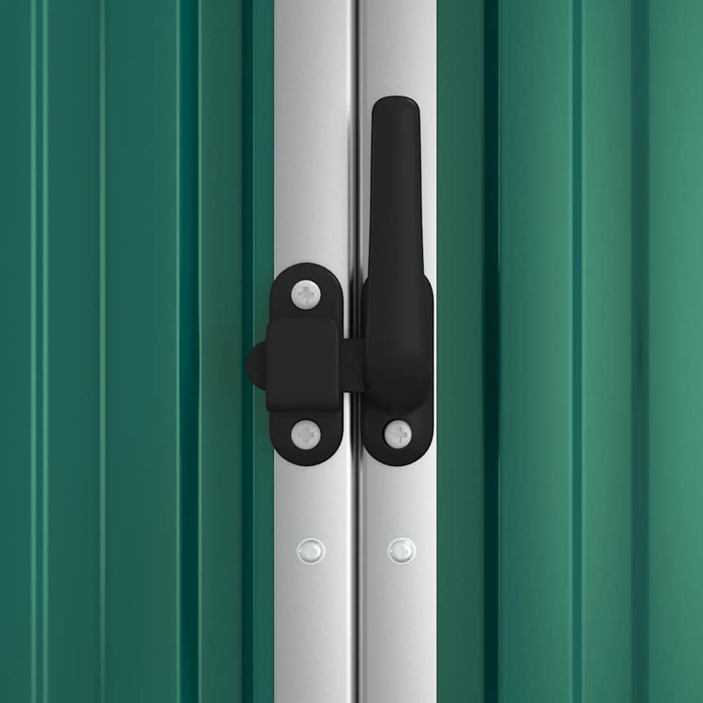 Αποθήκη Εργαλείων Κήπου Πράσινη 225x89x161 εκ. Γαλβαν. Ατσάλι