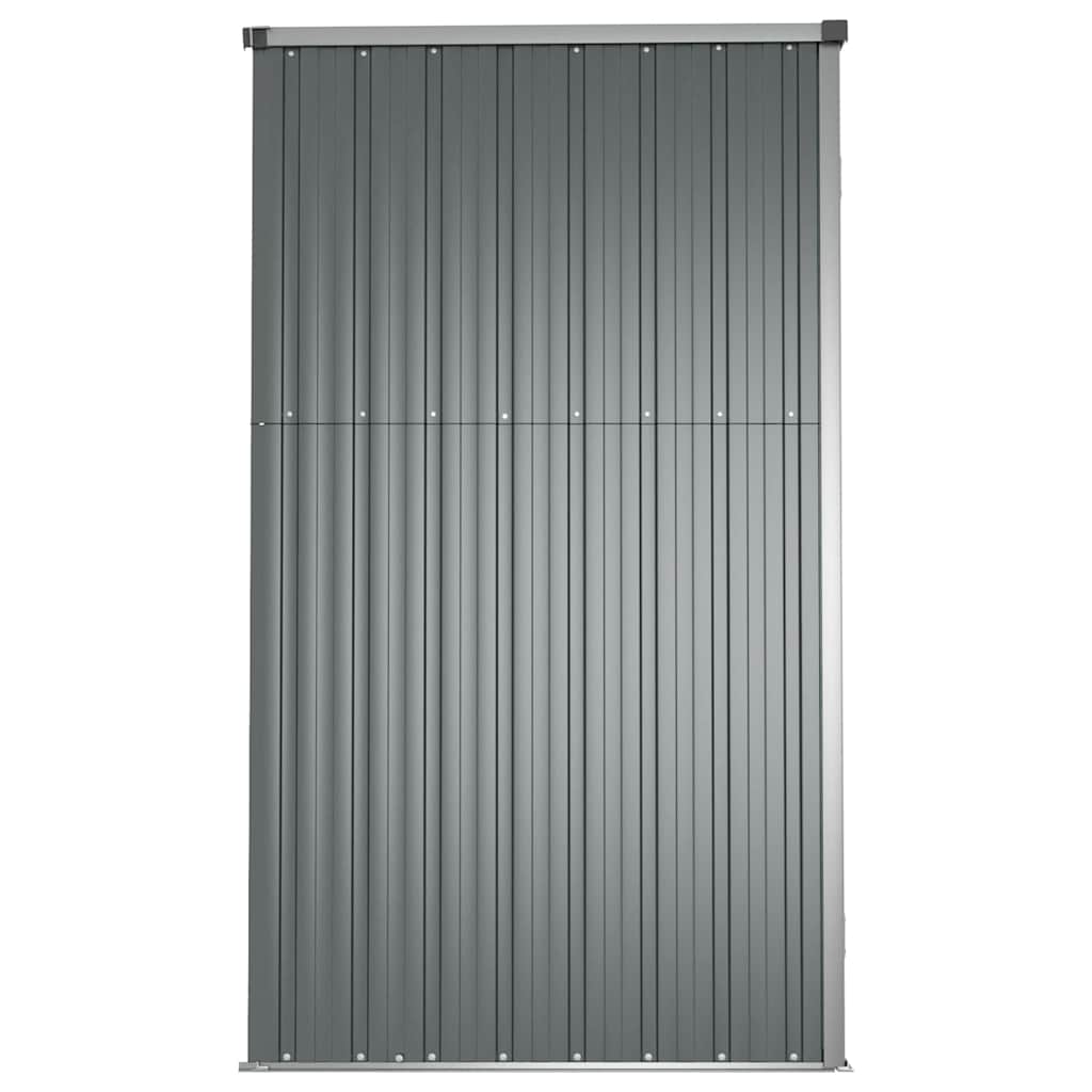 Αποθήκη Εργαλείων Κήπου Γκρι 225 x 89 x 161 εκ. Γαλβαν. Ατσάλι