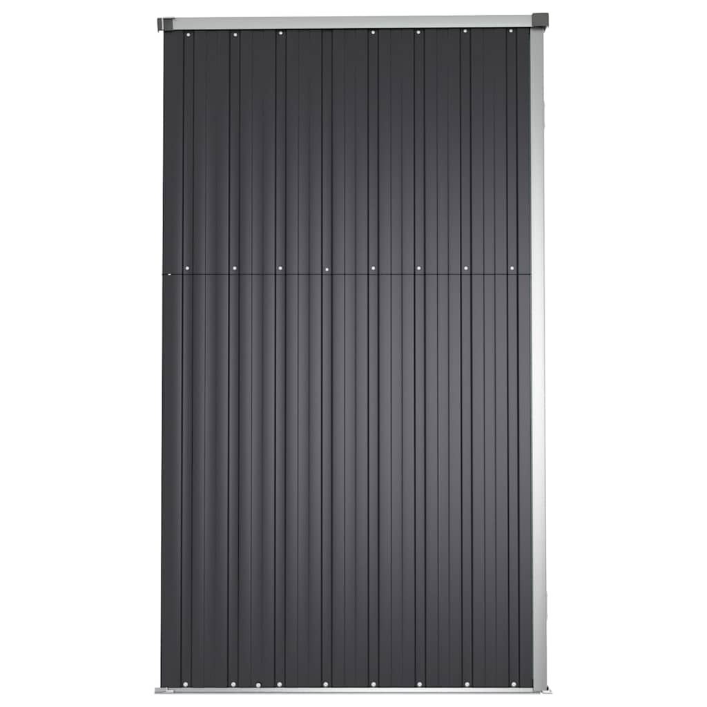 Αποθήκη Εργαλείων Κήπου Ανθρακί 225x89x161 εκ. Γαλβαν. Ατσάλι